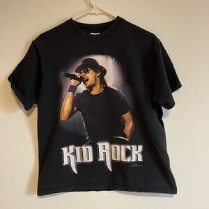 VTG Y2K Kid Rock T-Shirt Medium Anvil 2003 Black Short Sleeve Rock Band Crewneck